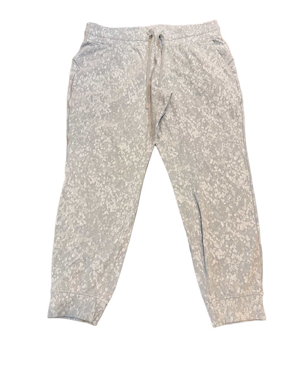 lululemon athletica Ready to Rulu Gray Printed Cropped Joggers Size 14 - Picture 2 of 5